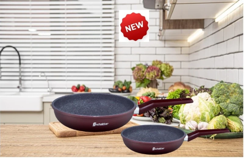 Pachet promo 2 Tigai Aluminiu ceramic Schmitter Wok 28cm 345.28 C si 24CM 345.24 C